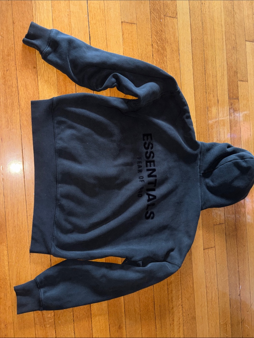 Essentials FEAR OF GOD Classic Black Pullover Hoodie